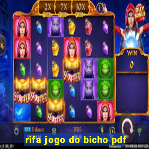 rifa jogo do bicho pdf